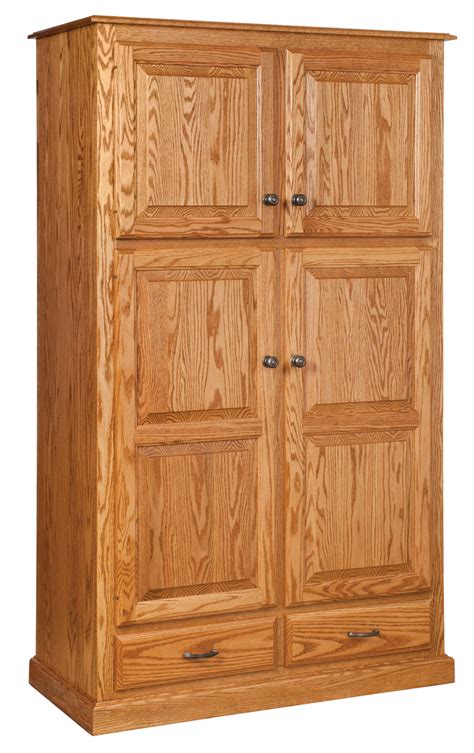 Traditional Pantry Amish Solid Wood Pantries Kvadro Furniture