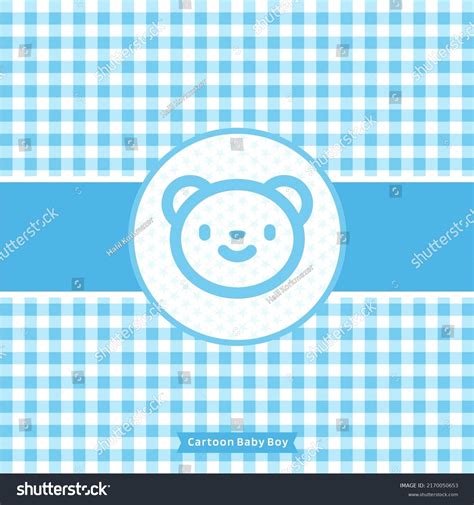 Baby Boy Blue Background Seamless Design Stock Vector (Royalty Free ...