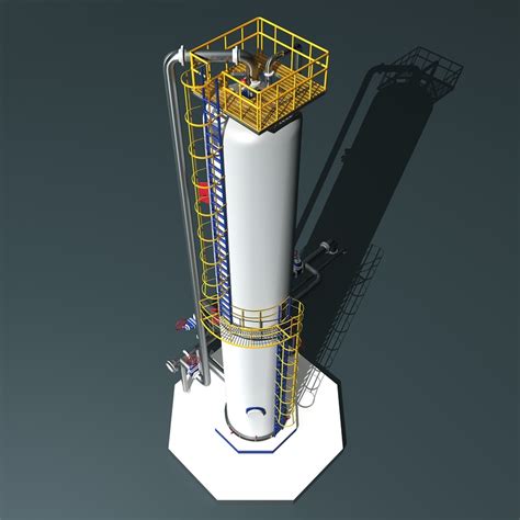 fractional distillation tower 3ds