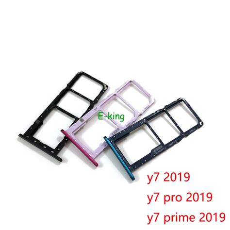 For Huawei Y7 Prime Pro 2018 2019 Sim Card Slot Tray Holder Sim Card Reader Socketsim Card