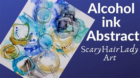 123 Alcohol Ink Abstract Painting Using Shot Glasses Markers And Credit Card Tutorial