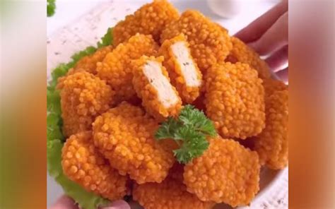 Resep Nugget Ayam Kekinian Yang Lagi Viral Ada Bubble Crumbelnya