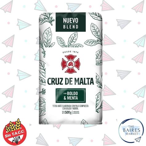 Yerba Mate Boldo Y Menta Cruz De Malta