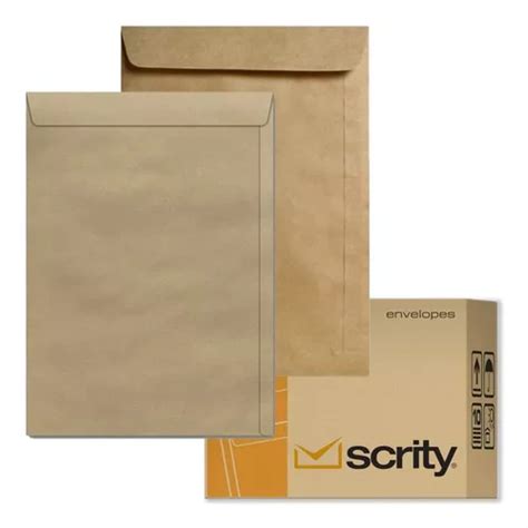 Envelope Scrity Saco Kraft 32 229 X 324 Mm 80g 100 Un 07725