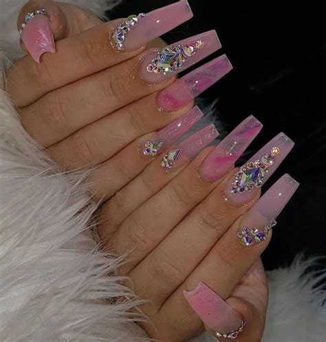 Ni On Twitter This Would Be So Cute Omfg… Pink Acrylic Nails