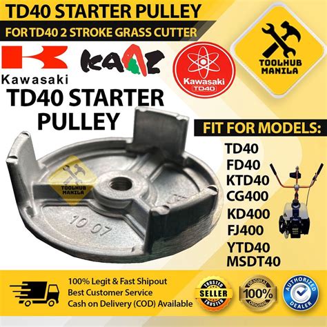 TD40 Pawl Steel Starter Pulley For Kawasaki 2 Stroke TD40 Grass Cutter