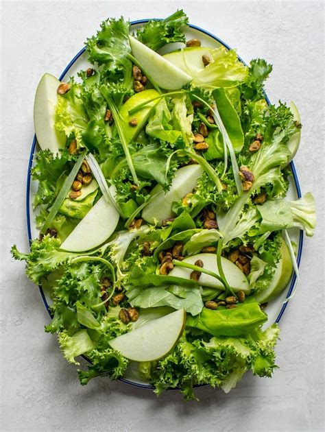 Endive and Butter Lettuce Green Apple Salad