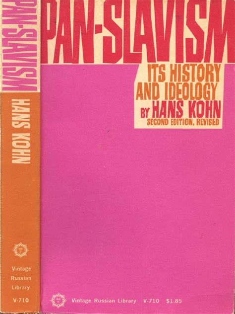 Hans Kohn Pan Slavism Its History And Ideology Revised Vintage Books