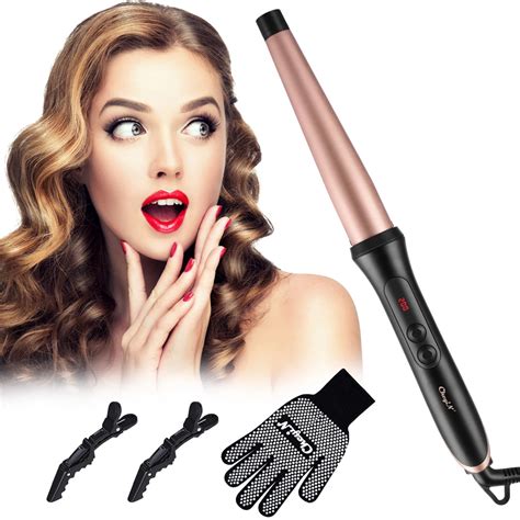 Ckeyin Mm Hair Curler Adjutstable Temperature Ceramic Curling Iron