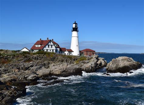 Portland Head Light Shot This Photograph Today Of Portland Maine