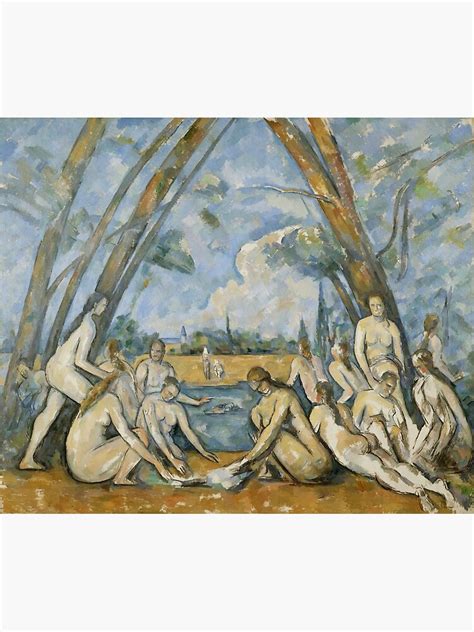 Póster Paul Cézanne Los grandes bañistas Les Grandes Baigneuses