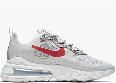 Nike Air Max 270 React Safari Grey Red Hype Clothinga