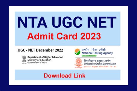 Ugc Net 2023 Admit Card Update On Ugc Exam And Card