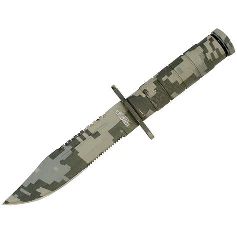 85 Military Camo Tactical Fishing Hunting Knife Survival Kit Blade W