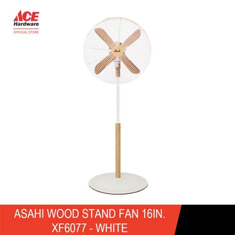 Asahi 16 Wood Stand Fan White Shopee Philippines