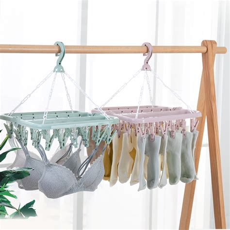 Clips Drying Rack Multi Functional Underwear Socks Towels Clothes