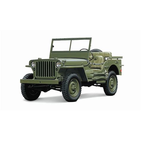 Macheta Militara ITALERI Willys Jeep With Trailer 1 4 Tone Utility