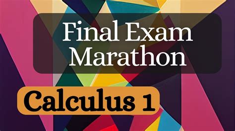 Reviewing Calculus 1 Final Exam Marathon Youtube