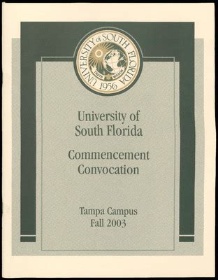 USF Graduation And Convocation Programs University Of South Florida