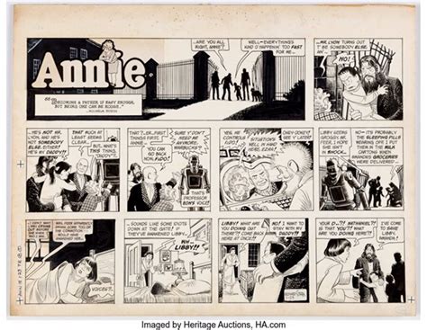 Leonard Starr Little Orphan Annie Daily Comic Strip Original Art Dated 1 23 83 Chicago Tribune N