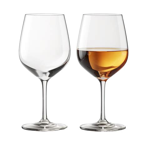 Glass For Wine And Whiskey Realistic Glasses Empty Red Wine White