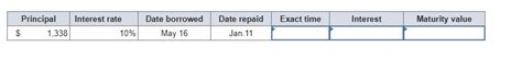 Solved Complete The Following Using Ordinary Interest Use Chegg