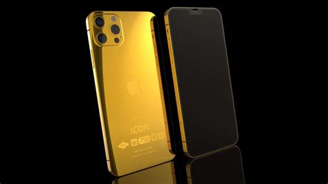 18k Solid Gold iPhone 12 Pro Max - 512 GB (6.7”) | Goldgenie