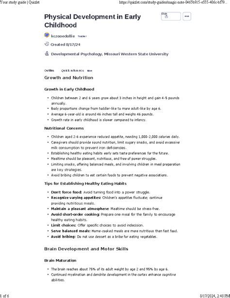 Chapter 7 Physical Development Of Infants Section 7 1 8