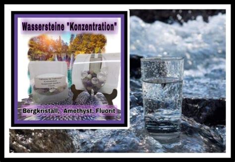 Wassersteine Konzentration