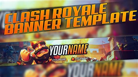 Free Clash Royale Youtube Banner Speedart Youtube