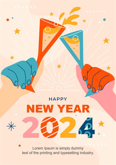 Free 2025 Happy New Year Cards Posters And Templates Updf