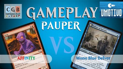 Gameplay MTGO Pauper Affinity V1 Vs Mono Blue Delver Feat