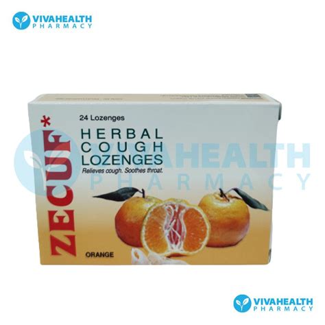 Zecuf Orange Herbal Cough Lozenges 24s Shopee Singapore