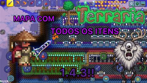 MAPA TODOS OS ITENS DO TERRARIA ATUALIZADO 1 4 3 YouTube