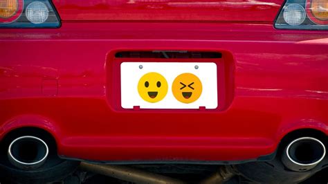 You Could Soon Personalize Your Cars License Plate With Custom Emoji