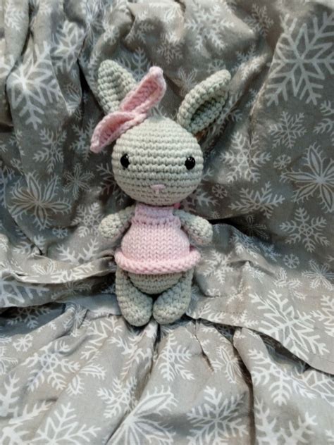 Królik króliczek amigurumi szydełkowy Bażanowice Kup teraz na