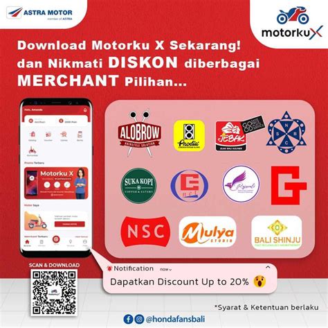 Buka Aplikasi Motorku X Nikmati Diskon Di Berbagai Merchant Pilihan