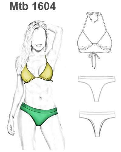 Moldes Traje De Ba O Bikini Cortina Corte Brasile O Mujer Cuotas Sin