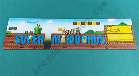 Vs. Super Mario Bros. marquee – Arcade Art Shop