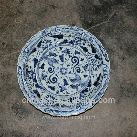 Oriental Blue White Porcelain Decorative Plate RYVH04 Jingdezhen