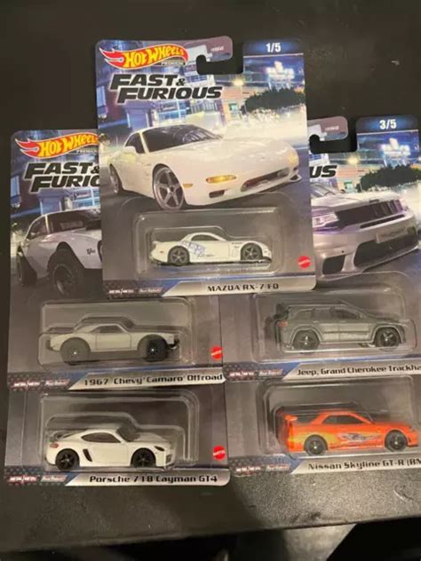 HOT WHEELS FAST Furious Premium 2023 HNW46 956A Set Of 5 Cars 1 64