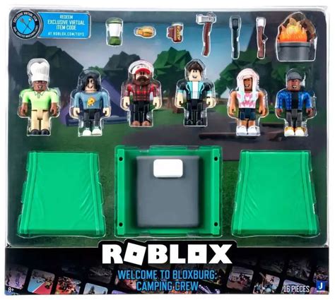 Roblox Welcome To Bloxburg Camping Crew 3 Action Figure Set Jazwares