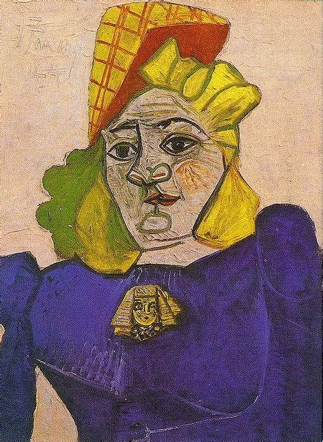 Pablo Picasso 1944 Femme Е la broche en tИte de sphinx Picasso art