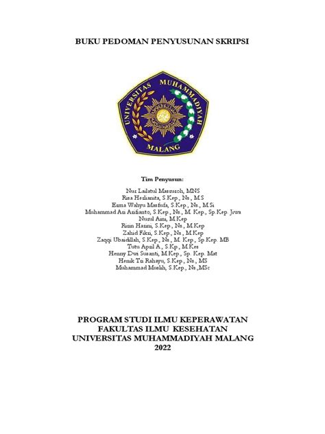 Buku Pedoman Penyusunan Skripsi 2022 Pdf