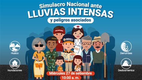 INDECI recomienda medidas de preparación ante lluvias intensas y