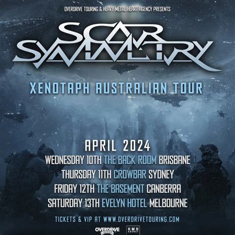 Concert Scar Symmetry 12 04 2024 Canberra The Baso Australie