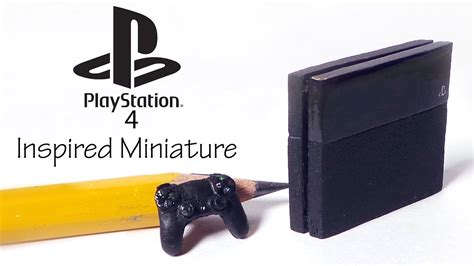 Miniature Playstation 4 Inspired Polymer Clay Tutorial Youtube