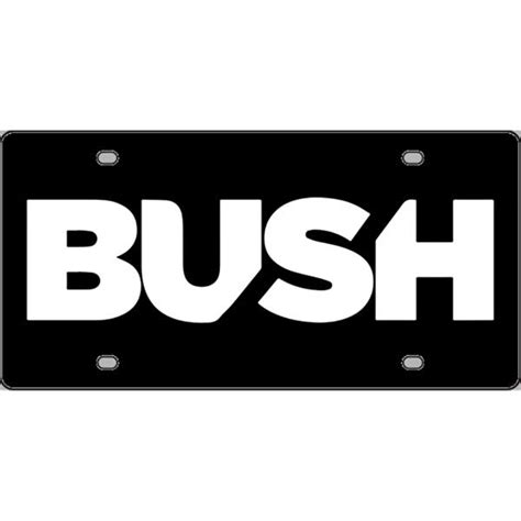 Bush Band Logo License Plate - Aluminum Novelty License Plate