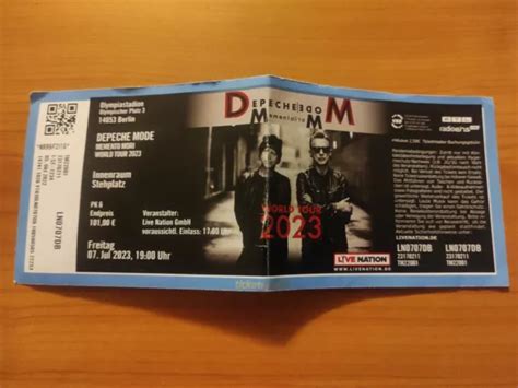 Sammler Used Ticket Depeche Mode Memento Mori Tour Berlin