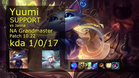 Yuumi Support Vs Janna Na Grandmaster 1017 Patch 1022 Gameplay